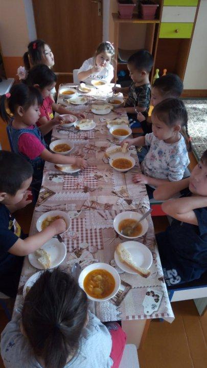 "Еркетай"балабақшасының түскі ас мәзірі