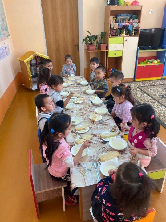 "Еркетай"балабақшасының таңғы ас мәзірі