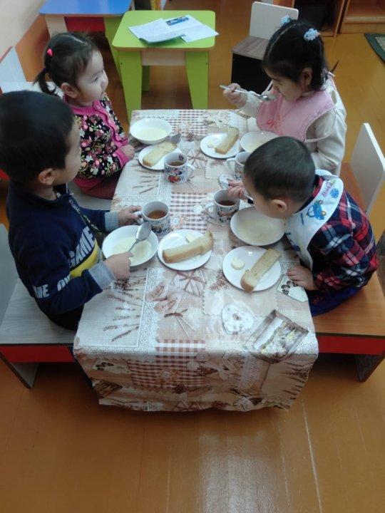 "Еркетай"балабақшасының таңғы ас мәзірі