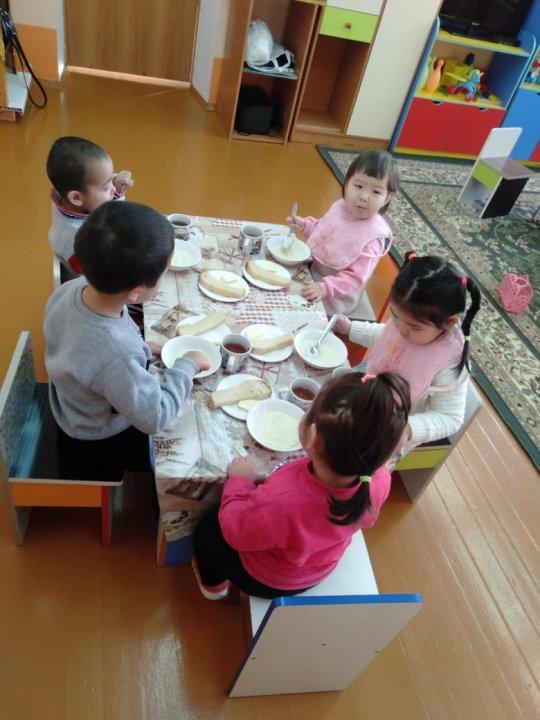 "Еркетай"балабақшасының таңғы ас мәзірі
