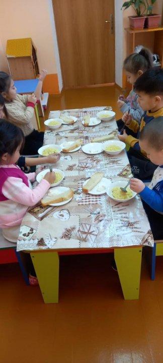 "Еркетай"балабақшасының таңғы ас мәзірі