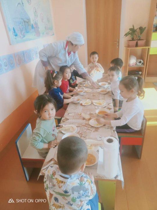 "Еркетай"балабақшасының  түскі ас мәзірі