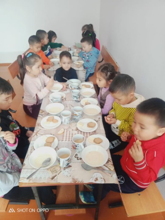 "Еркетай"балабақшасының таңғы ас мәзірі