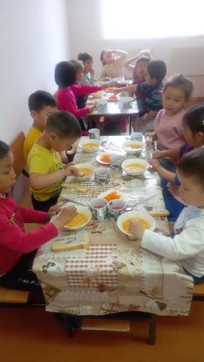 "Еркетай"балабақшасының  түскі ас мәзірі